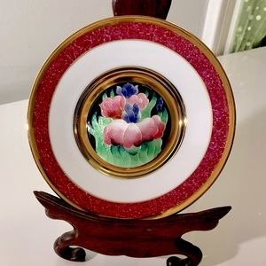 Hamilton Collection “Flower Festivals of Japan” Iris Wall Plate #289F